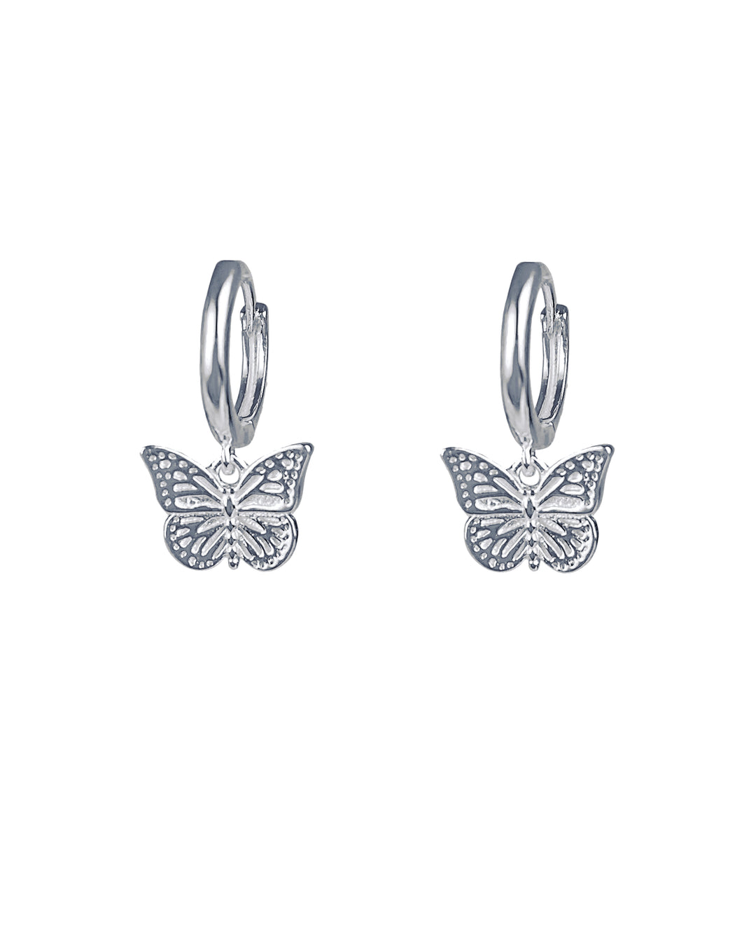 Butterfly Drops Silver