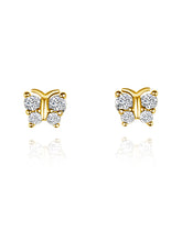 Load image into Gallery viewer, Butterfly Studs | Gold Plated 925 Sterling Silver
