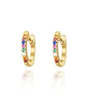 Load image into Gallery viewer, Double Rainbow Huggies Gold
