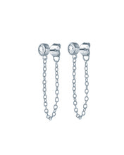 Load image into Gallery viewer, Demi Chain Earrings Silver | 925 Sterling Silver
