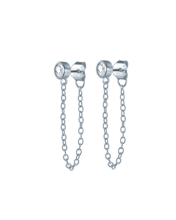 Demi Chain Earrings Silver | 925 Sterling Silver