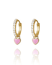 Load image into Gallery viewer, Heart You Earrings Pink
