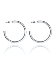 Load image into Gallery viewer, Large Zoie Hoops Silver
