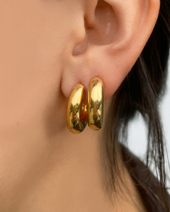 gold hoops earrings