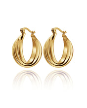 Load image into Gallery viewer, Sloane Gold Hoops

