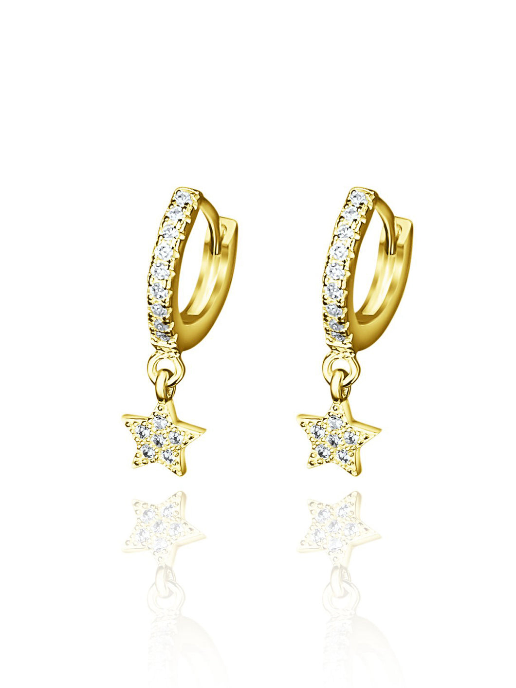 Star Huggies Gold | Gold Plated 925 Sterling Silver