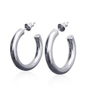 Load image into Gallery viewer, Zoie Hoops Silver

