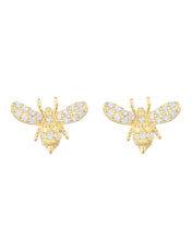 Load image into Gallery viewer, Bee Studs Gold | Gold Plated 925 Sterling Silver
