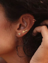 Load image into Gallery viewer, Eye Studs Gold | Gold Plated 925 Sterling Silver
