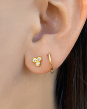 Load image into Gallery viewer, Trio Bezel Studs Gold Earrings
