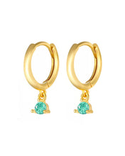 Load image into Gallery viewer, Hailey Drops Turquoise | Gold Plated 925 Sterling Silver
