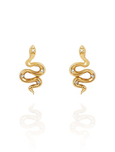 Sydney Snake Studs Gold | Gold Plated 925 Sterling Silver