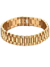 Load image into Gallery viewer, Thick Sam Watch Bracelet Gold
