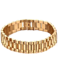 Thick Sam Watch Bracelet Gold