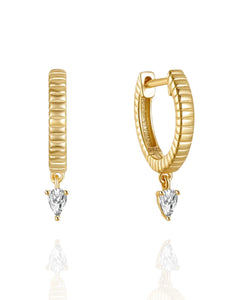 Callista Pear Drops | Gold Plated 925 Sterling Silver