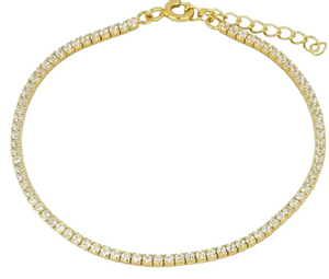 Brynn Tennis Bracelet | Gold Plated 925 Sterling Silver