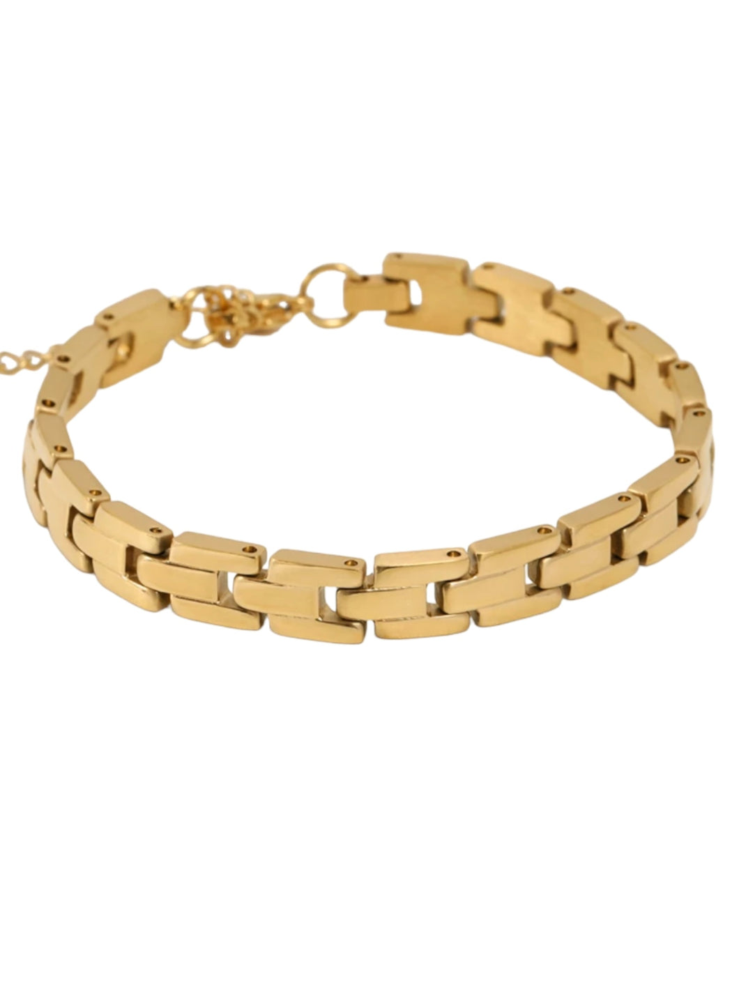 Ambra Link Bracelet Gold  | Stainless Steel Gold Plated