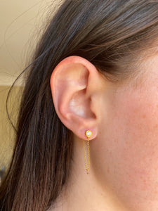 Demi Chain Earrings Gold | Gold Plated 925 Sterling Silver