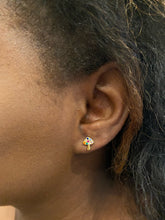 Load image into Gallery viewer, Mushroom Studs Multicolor | Gold Plated 925 Sterling Silver
