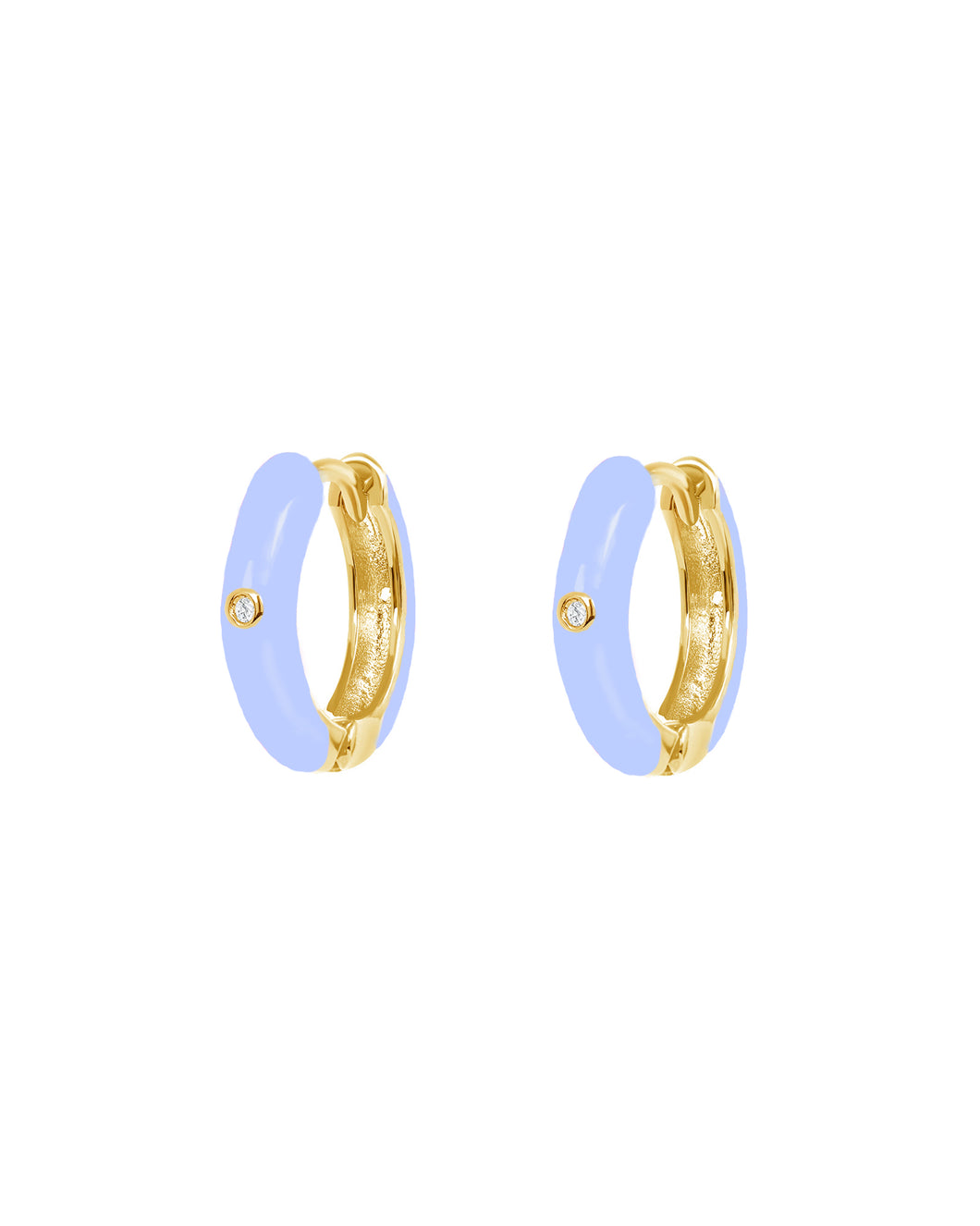 Dakota Huggies Periwinkle | Gold Plated 925 Sterling Silver