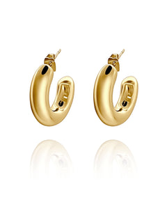Peyton Gold Hoops