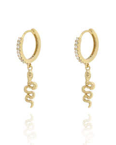Snake Drops Gold | Gold Plated 925 Sterling Silver