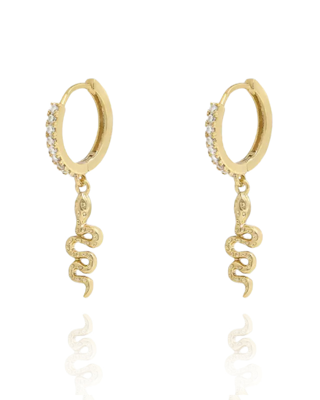 Snake Drops Gold | Gold Plated 925 Sterling Silver